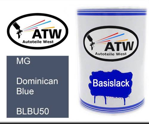 MG, Dominican Blue, BLBU50: 500ml Lackdose, von ATW Autoteile West.